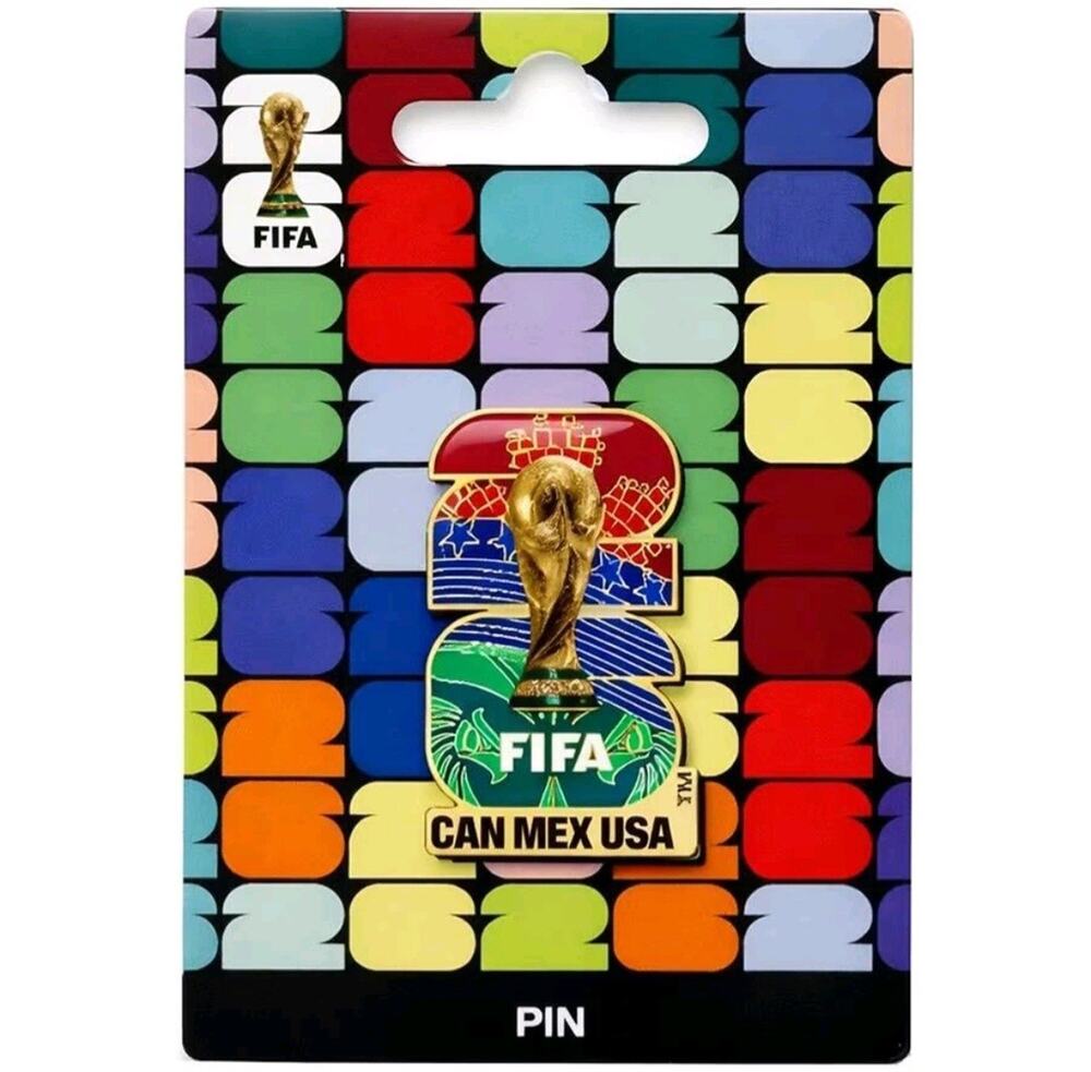 Official FIFA World Cup 2026 Edition 1 inch, Red Blue & Green Host Countries